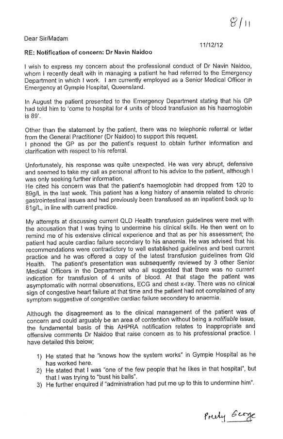 Naidoo v State of Queensland [2017] QDC 63