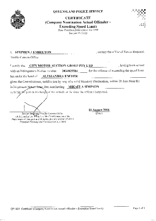 Police v Simpson [2016] QMC 28