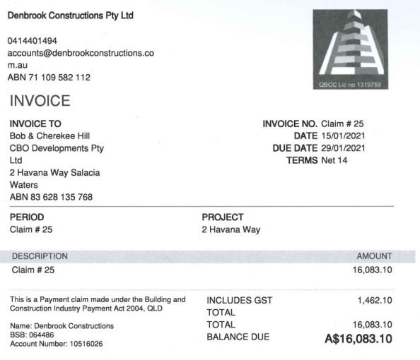 Denbrook Constructions Pty Ltd v CBO Developments Pty Ltd [2022] QDC 184