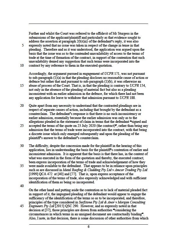 Gainfoot Pty Ltd v T&H Keliher Contracting Pty Ltd [2022] QDC 296