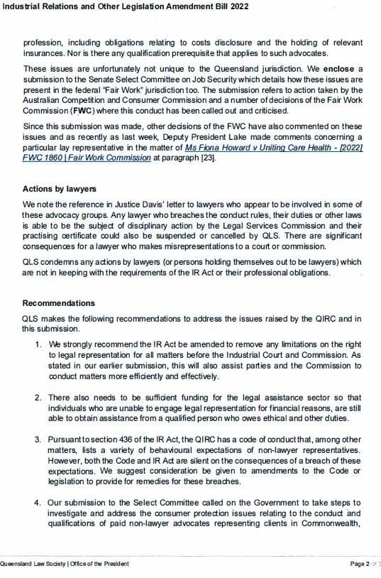 Gilbert v Metro North Hospital Health Service [2022] ICQ 35