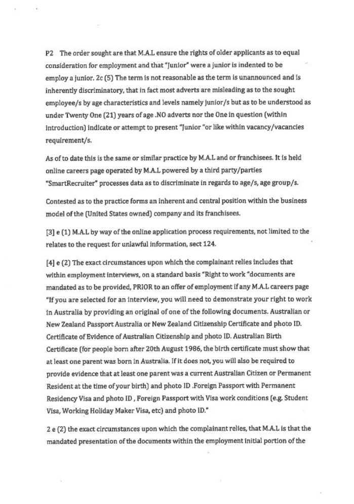 Robertson v McDonald's Australia Limited (No. 6) [2023] QIRC 93